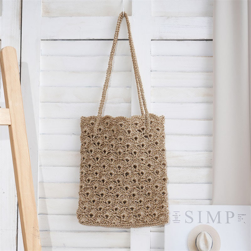 Women's Shell Crocheted Exquisite Niche Bright Sier Women's Shoulder Bag