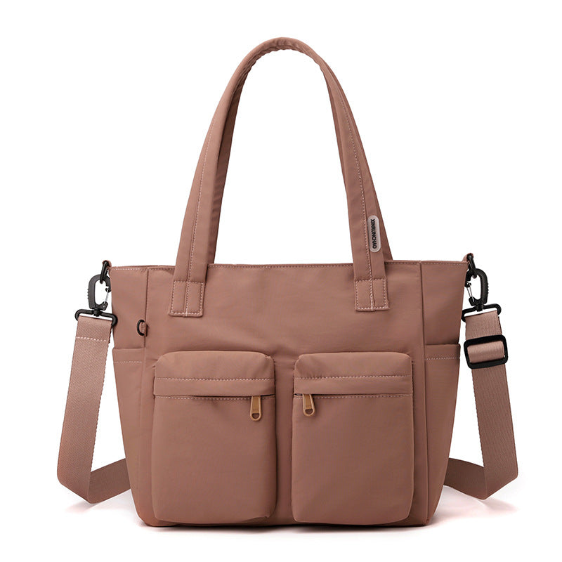 Women's Nylon Cloth Large Capacity Simple Hand Tote Bag