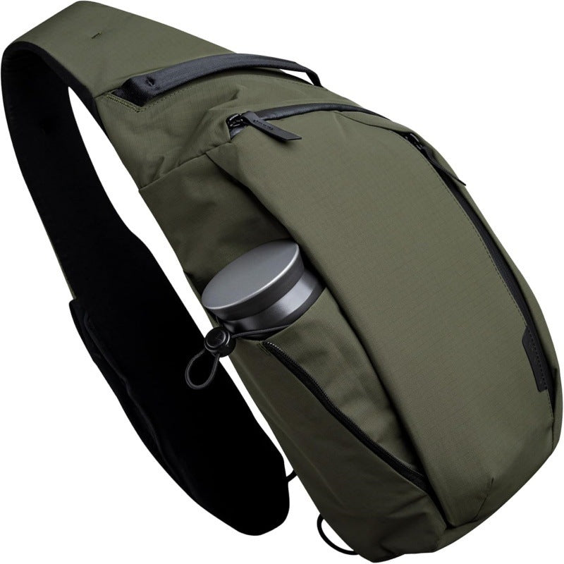 Innovative Fashion Simple Solid Color Left Men's Messenger Bag