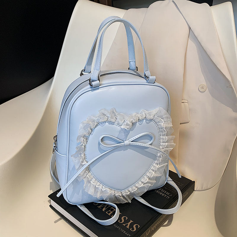 Lace Fresh Cute Trendy Fashion Large Women's Backpack
