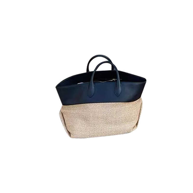 Fashion Vacation Style Color Contrast Patchwork Tote Bag