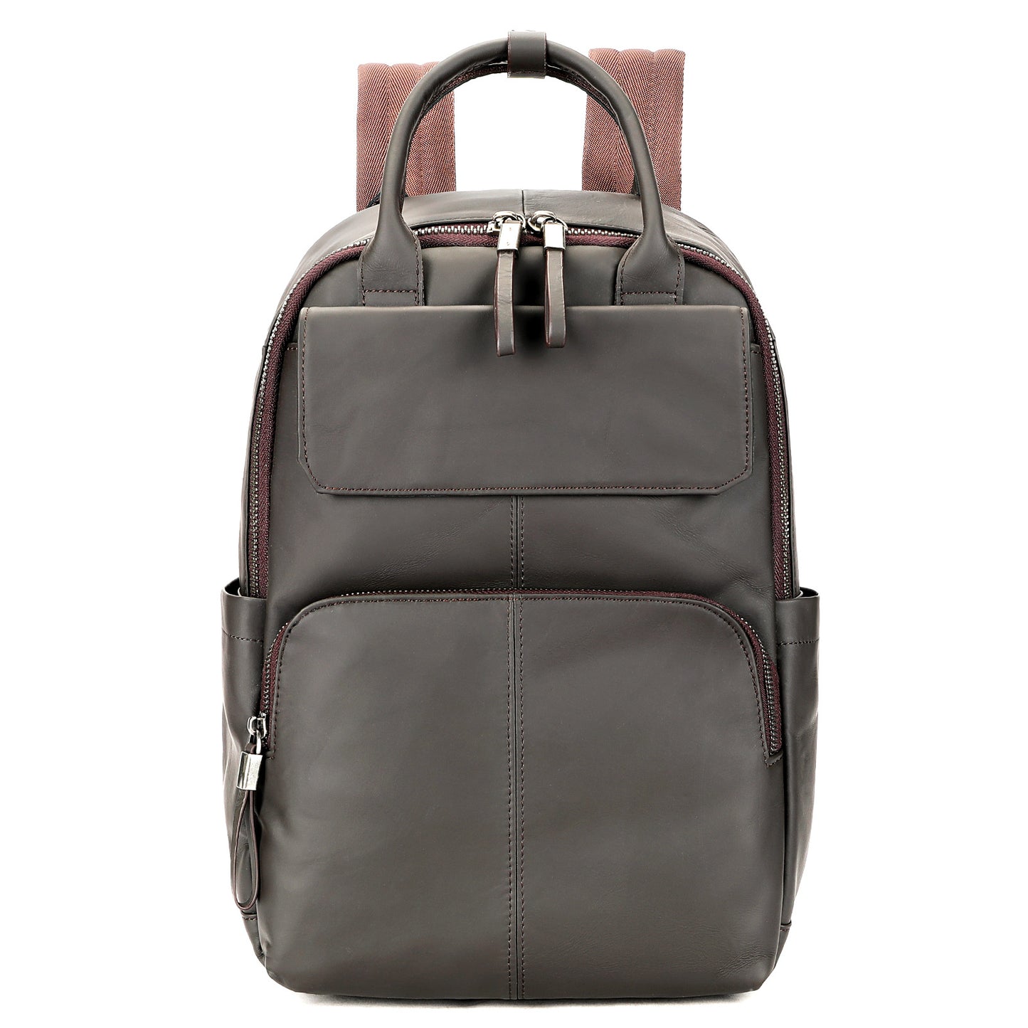 Men's Leather Commute First Layer Cowhide Computer Leisure Backpack