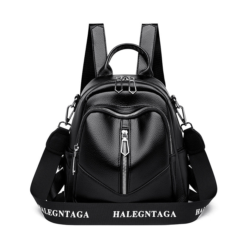Pretty Women's Genuine Leather Simple Commuter Travel Bags