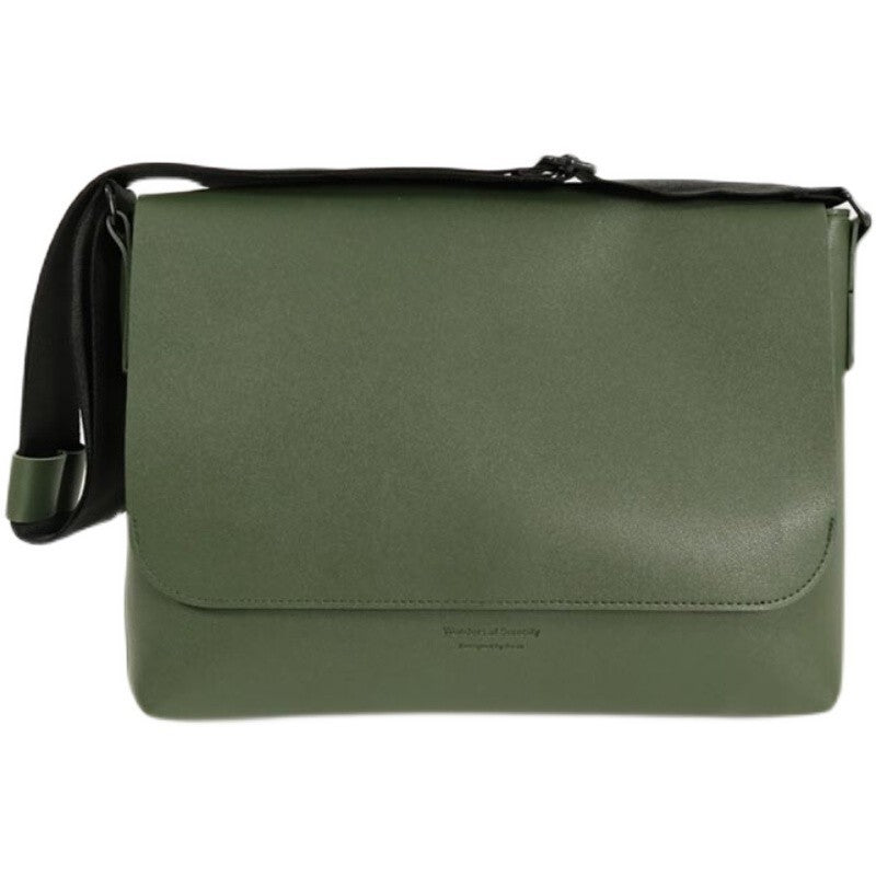 Women's & Men's Solid Color Leather Unisex Style Simple Bags