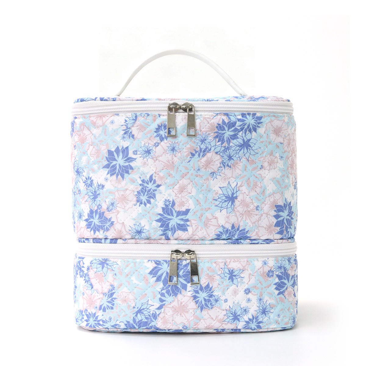 Large Capacity Storage Quilted Printing Grid Detachable Bags