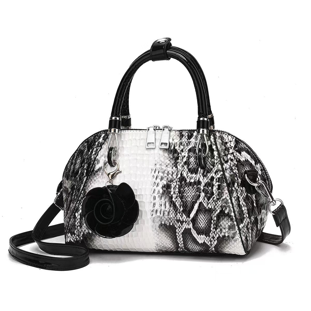 Women's Snakeskin Pattern Simple Large Capacity Fashion Women's Messenger Bag