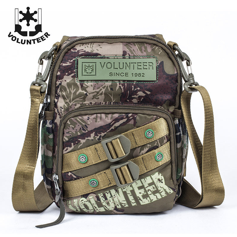 Comfortable Men's Portable Camouflage Slingshot Canvas Bags