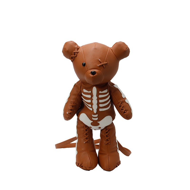 Refined Personalized Violent Bear Skull Fashion Artistic Backpacks
