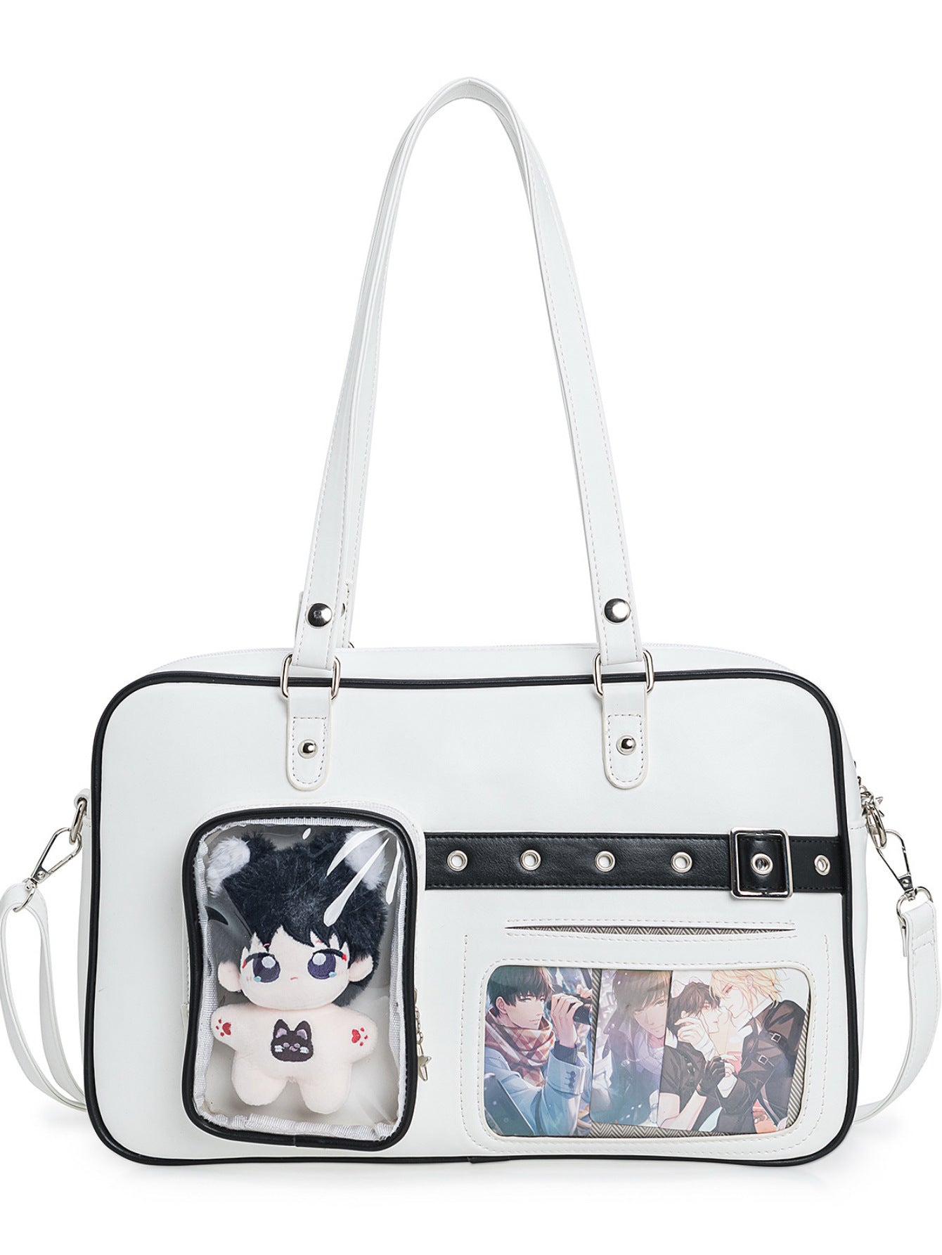 Women's Ribbon Cartoon Two-dimensional Uniform Fashionable Simple Underarm Bag