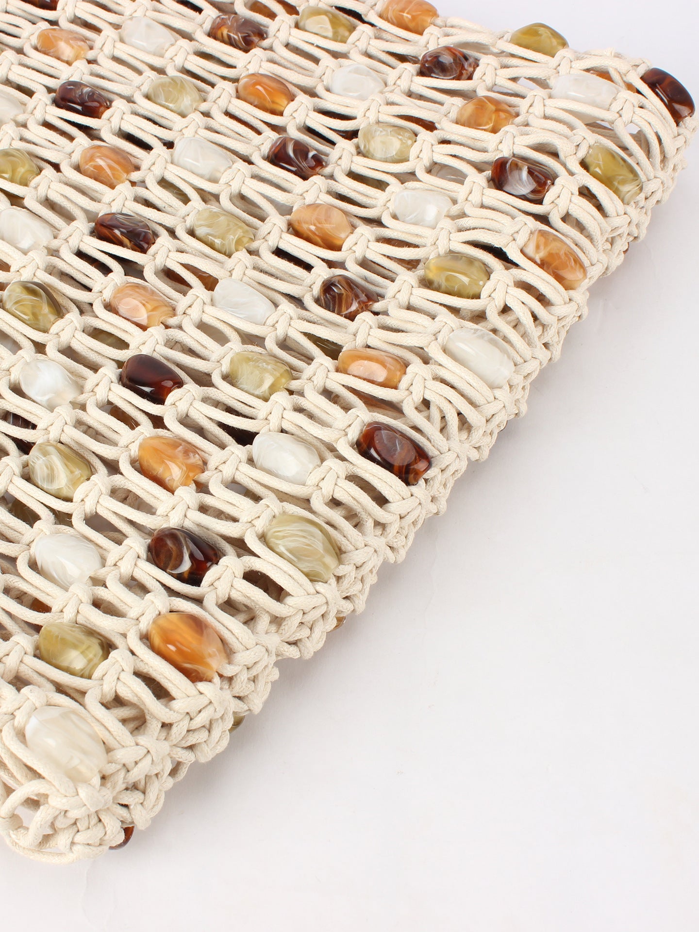 Women's Hand-woven Design Beaded High-grade Retro Large Women's Handbag