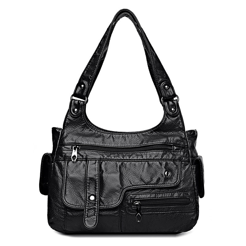 Women's Trendy Retro Street Motorcycle Punk Underarm Shoulder Bags