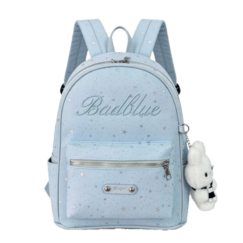 Versatile Style Starry Embroidered Korean Fashion Out Leisure Backpack
