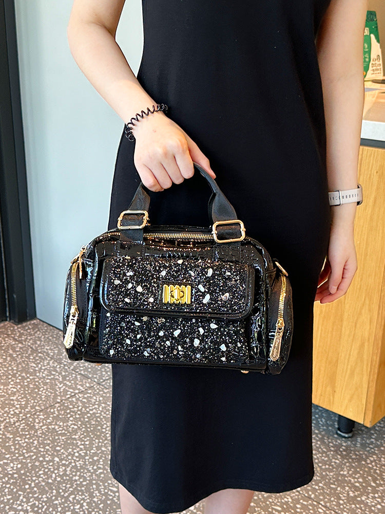 Women's Advanced Texture Crocodile Pattern Portable Fashion Elegant Bags