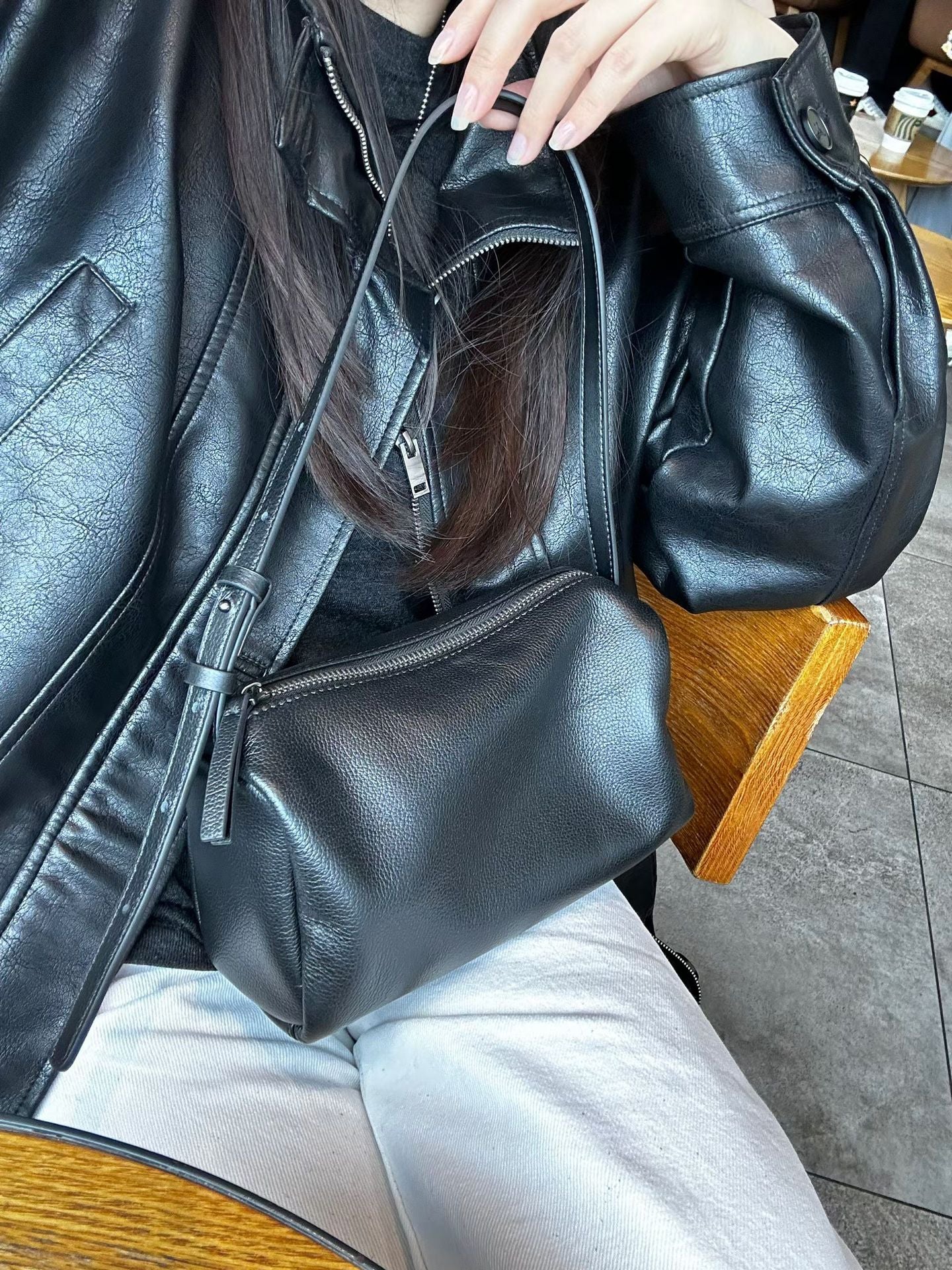 Women's Trendy High-grade Fashion Top Layer Cowhide Soft Women's Shoulder Bag