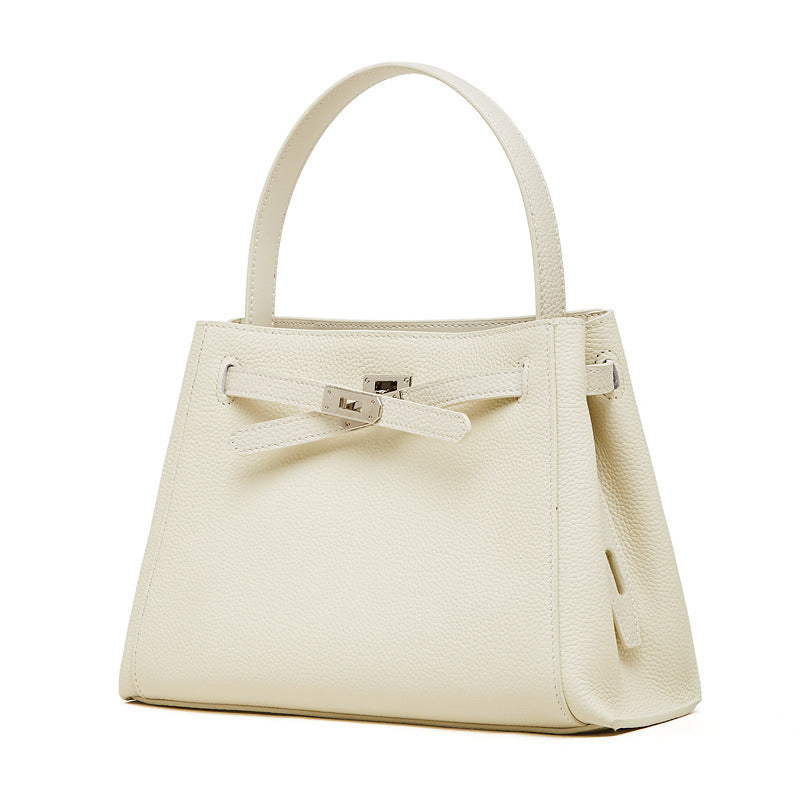 Women's Leather Kelly Versatile Large Capacity Portable Vegetable Basket Bags