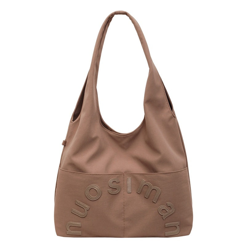 Winter Large Capacity Totes Class Commuting Fashion Textured Women's Shoulder Bag
