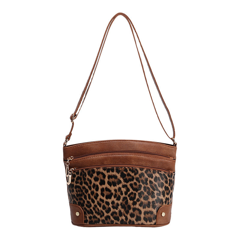 Women's Trendy Leopard Print Western Style High-grade Women's Shoulder Bag