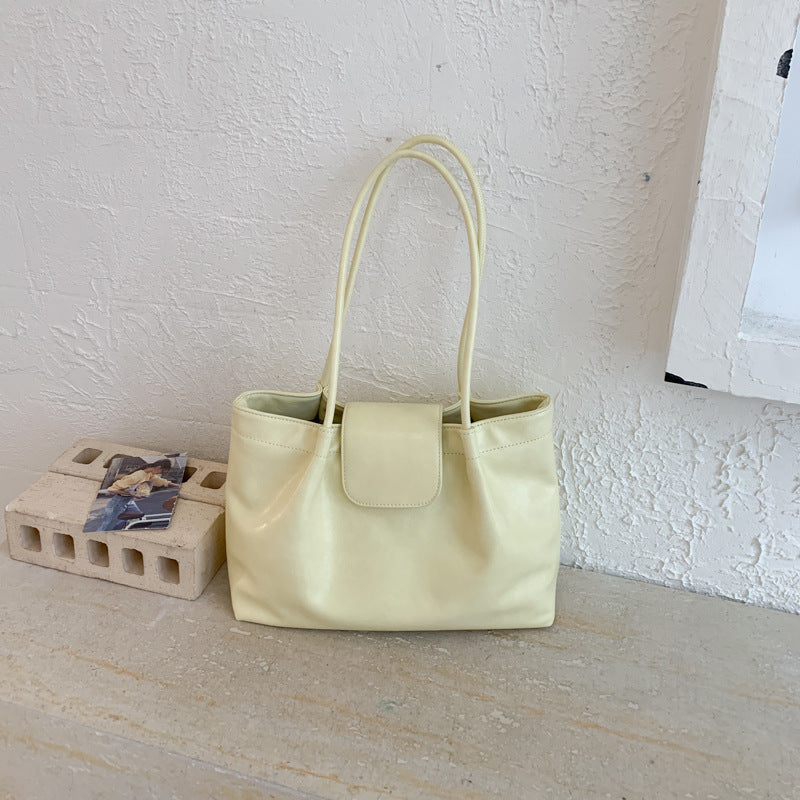 Women's Textured Commuter Underarm Spring Large Capacity Retro Women's Shoulder Bag