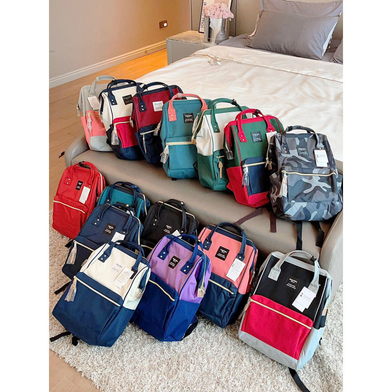Color Matching Mummy Large Capacity For Leisure Backpack