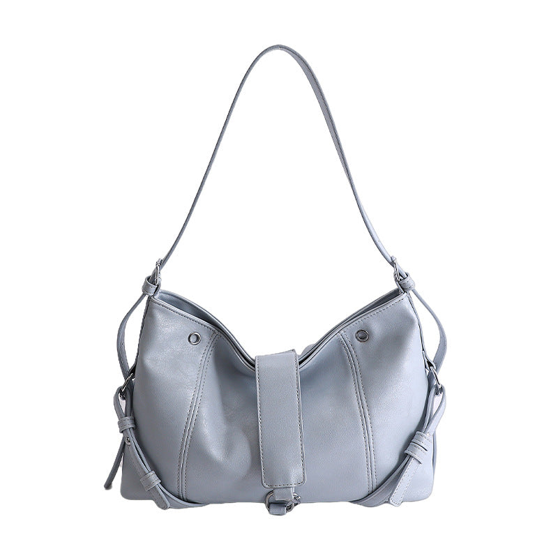 Women's Niche Large Capacity Commuter Locomotive Style Women's Shoulder Bag