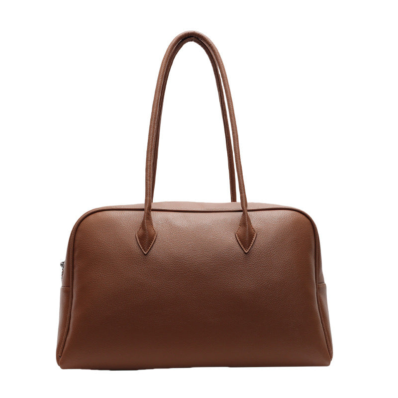 Women's Retro Simple Large Capacity Solid Color Underarm Commute Women's Shoulder Bag