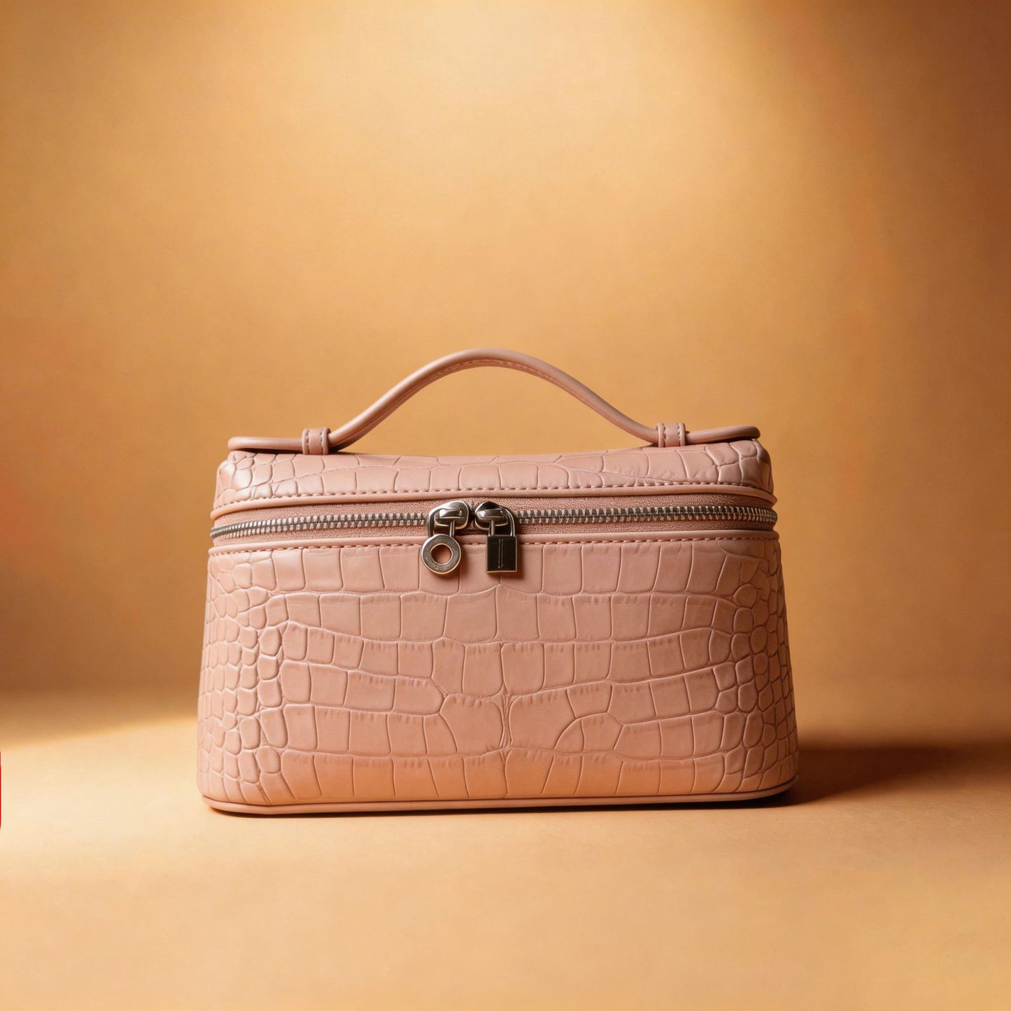 Women's Lunch Box Genuine Leather Ostrich Grain Women's Shoulder Bag