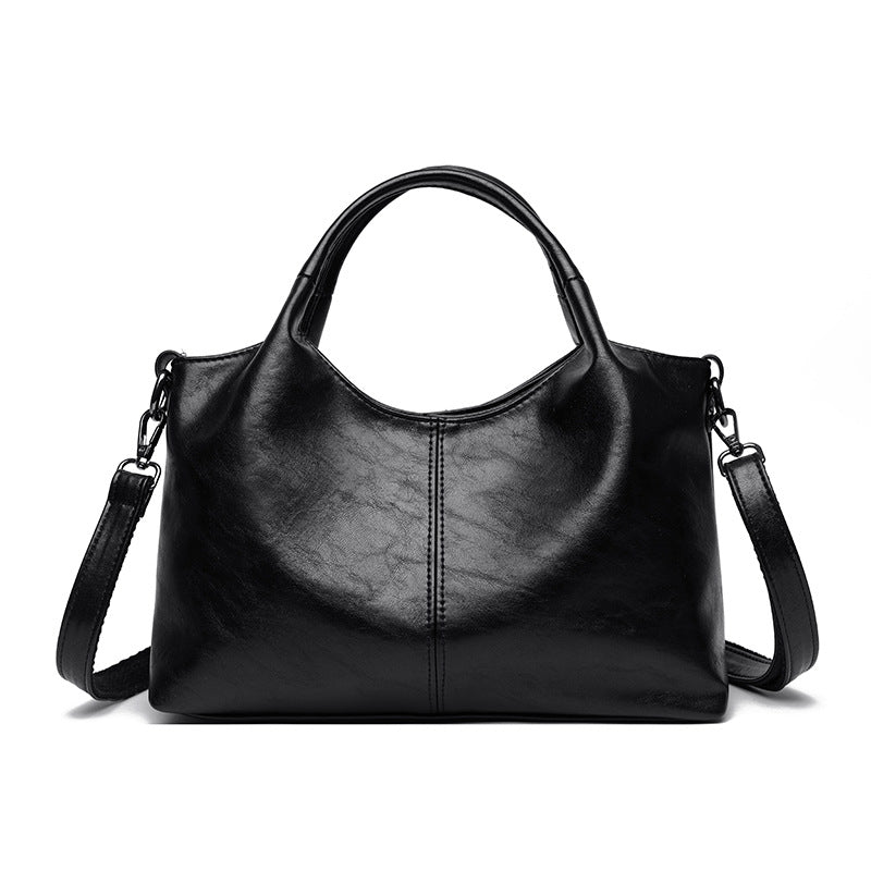 Women's Lightweight Simple Commuter Large Capacity Texture Soft Women's Shoulder Bag