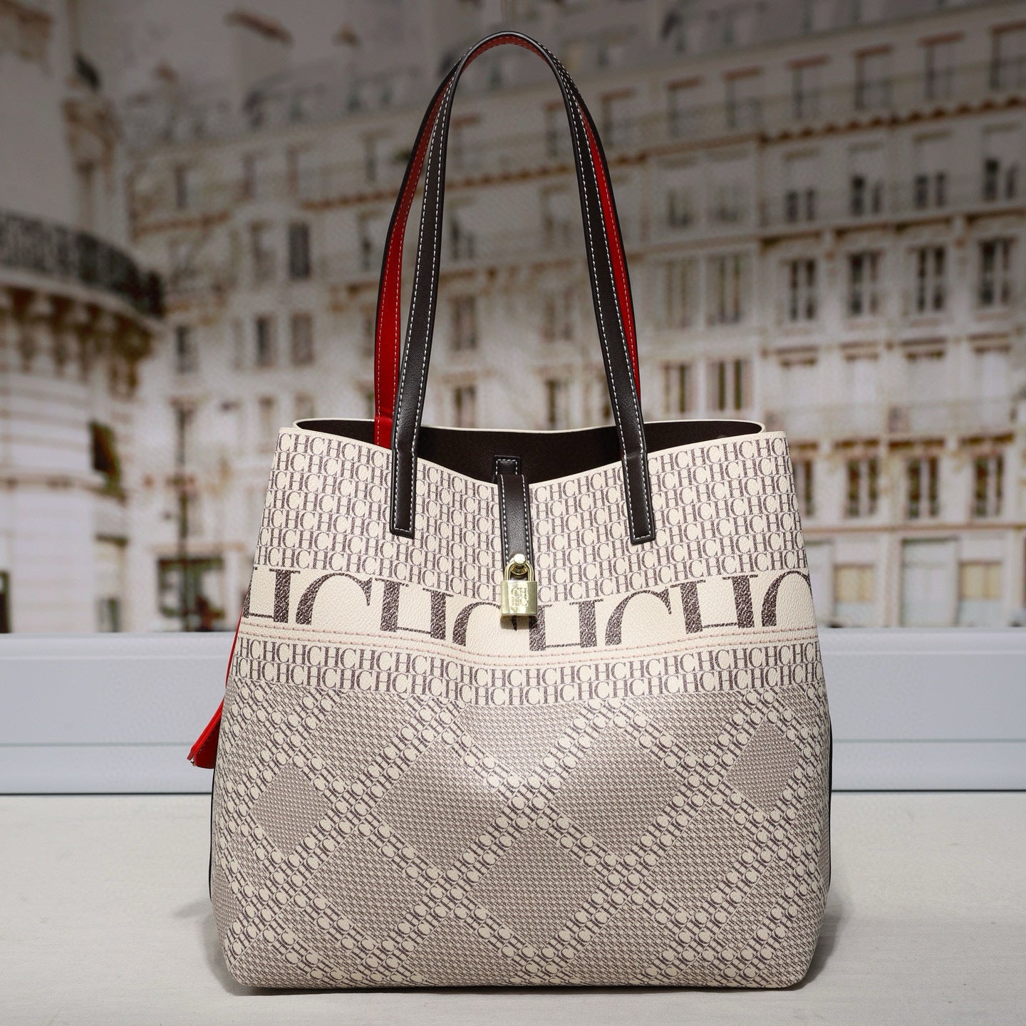 Fashionable Retro Summer Full Printed English Large Bucket Bags