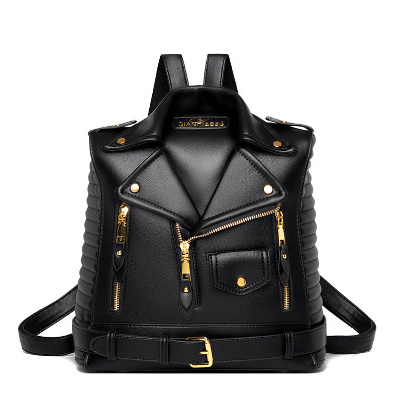 Women's Fashion Preppy Style Personality Punk Jacket Sling In Bags
