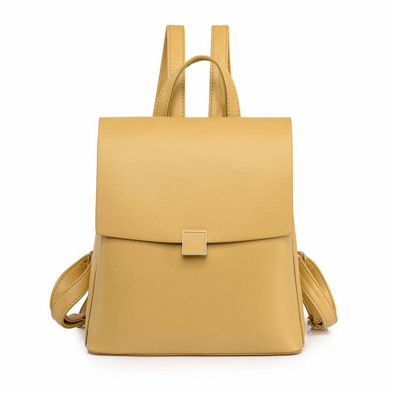 Women's Commuter Solid Color High-grade Shaped Shopping Women's Backpack