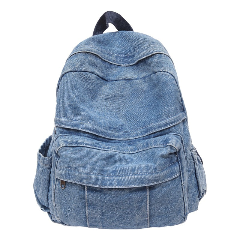 Trendy Fashion Denim Versatile Large Capacity Leisure Backpack