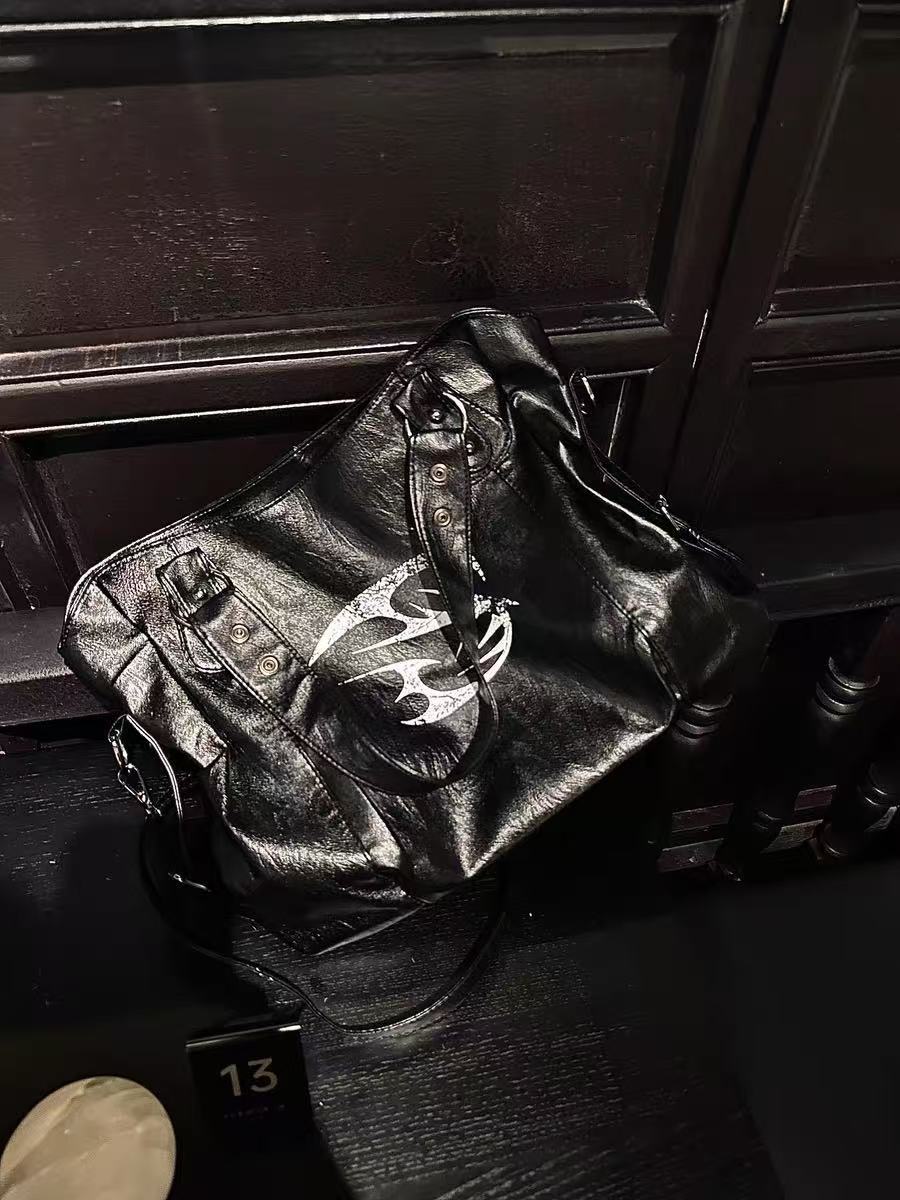 Women's & Men's Dark Niche Handmade Rivet Commuter Portable Backpacks