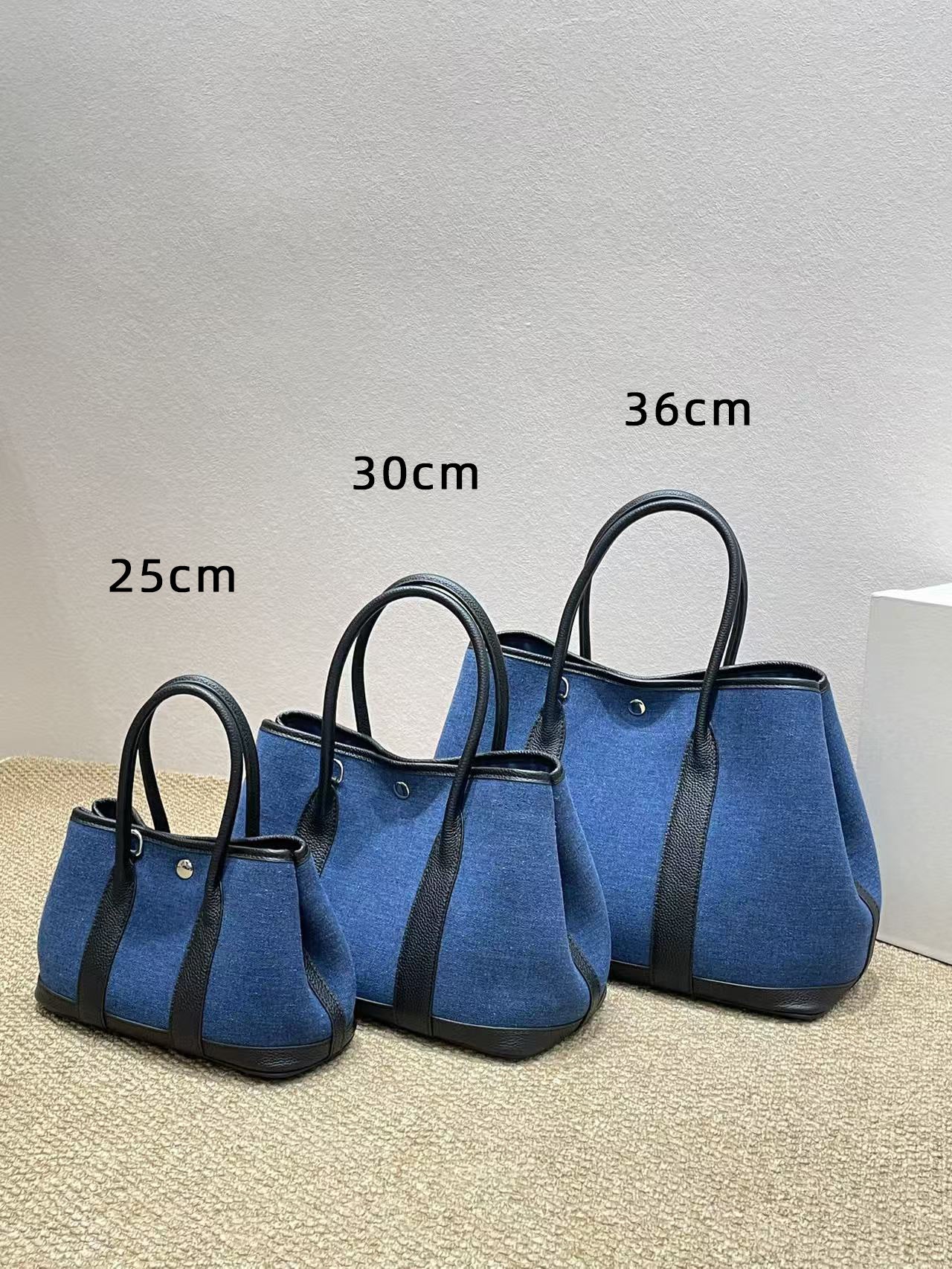 Women's Shopping High-grade Real Leather Canvas Commute Women's Handbag