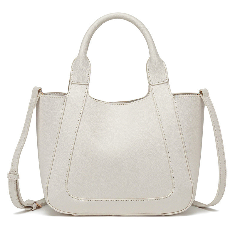 Women's Western Style Hand Holding Fashion Simple Bucket Bag