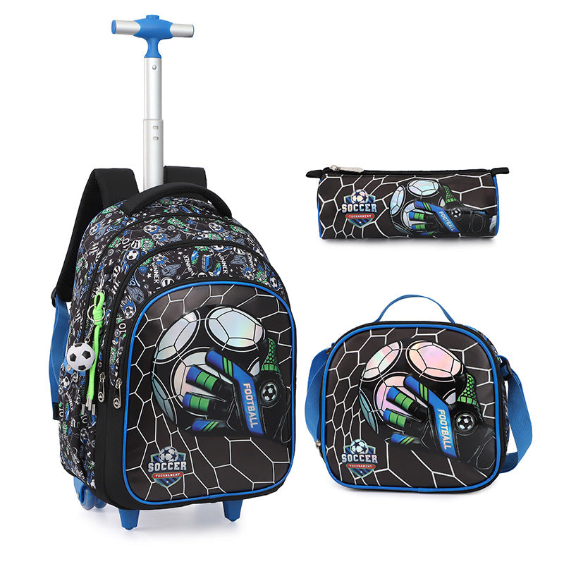 Children's Large Capacity Fashion Light Cartoon Expandable Backpacks