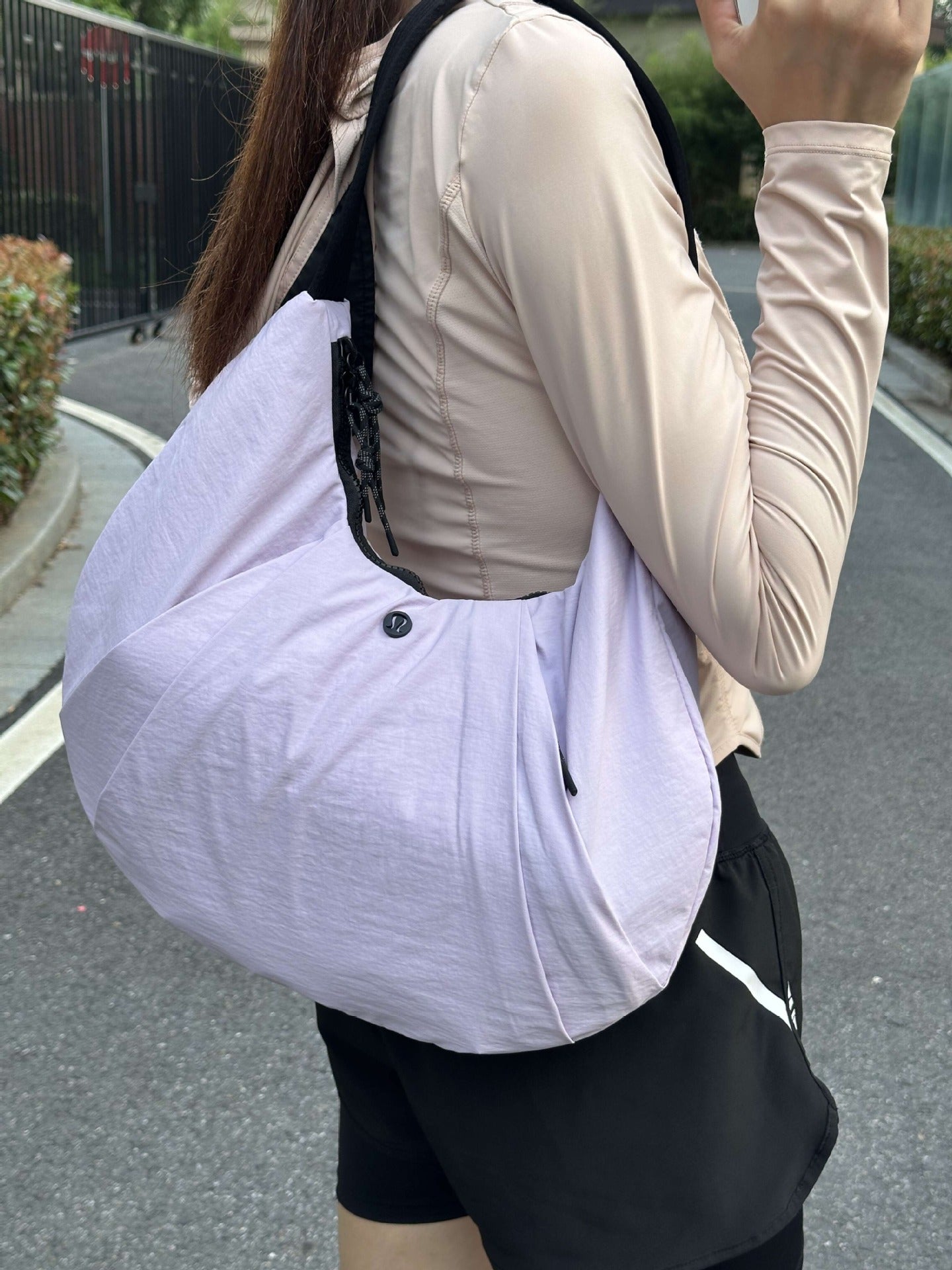 Cool Croissant Dumpling Canvas Fitness Yoga Handbags