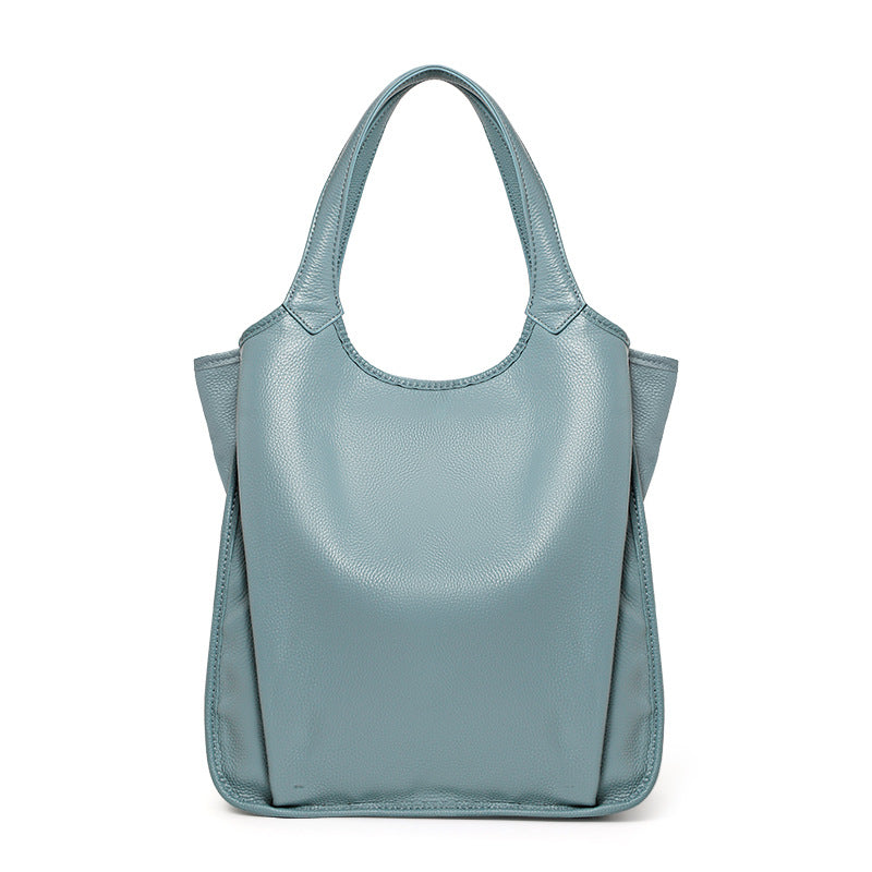 Women's Top Layer Cowhide Leather Fashion Large Women's Shoulder Bag