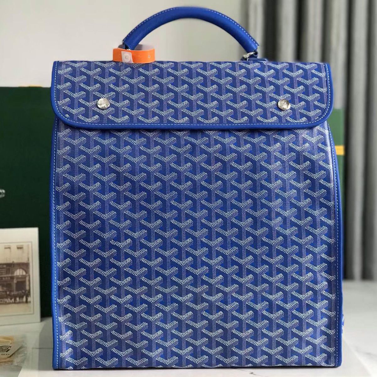 Women's & Men's Dog Teeth Letter Printing Fashion Large Capacity Leisure Backpack