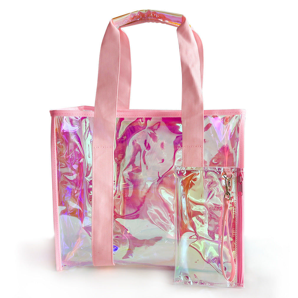 Laser Waterproof Large Capacity Leisure Shopping Daily Women's Handbag