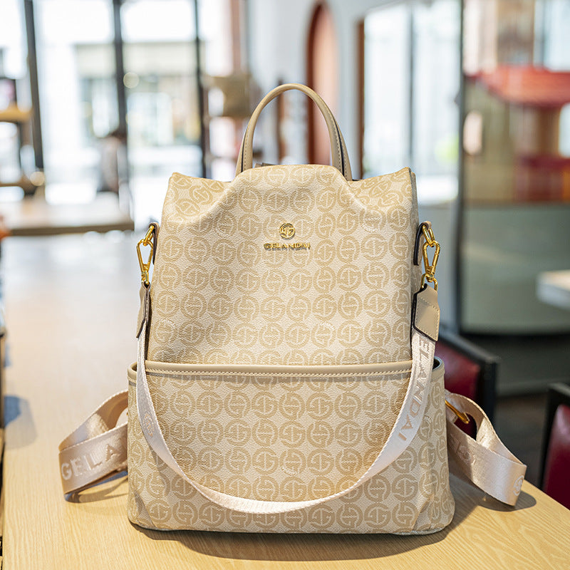 Women's Fashion Retro Presbyopic Large Capacity Style Women's Backpack