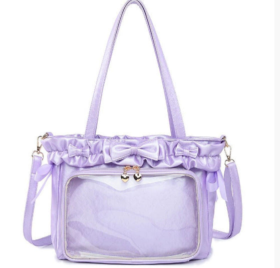 Women's Head Pain Cartoon Ballet Holiday Surface Solid Tote Bags