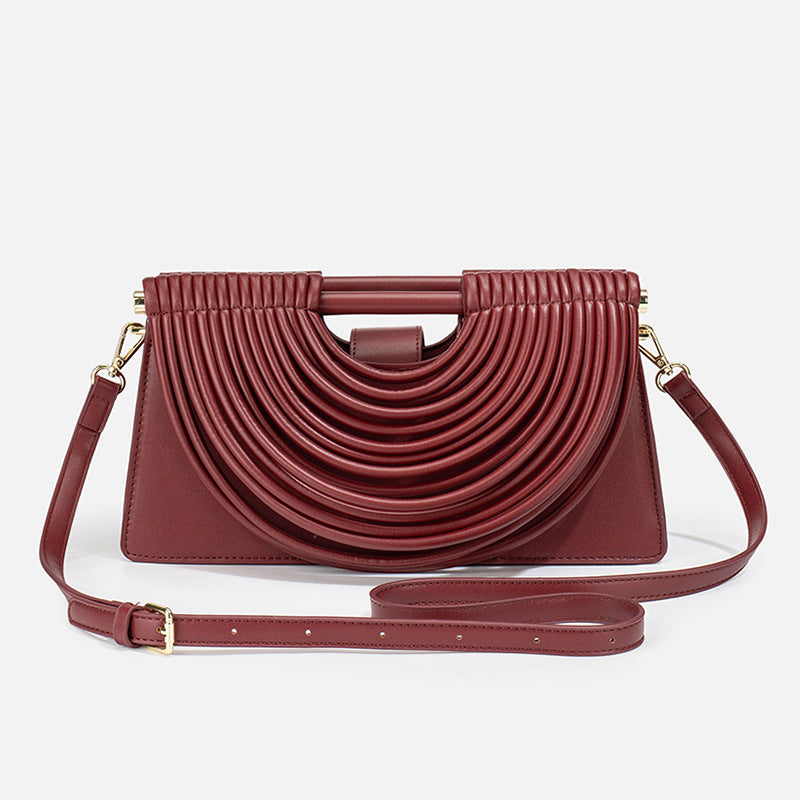 Women's Woven Clutch Fashion Personality Trend High-grade Small Square Bags