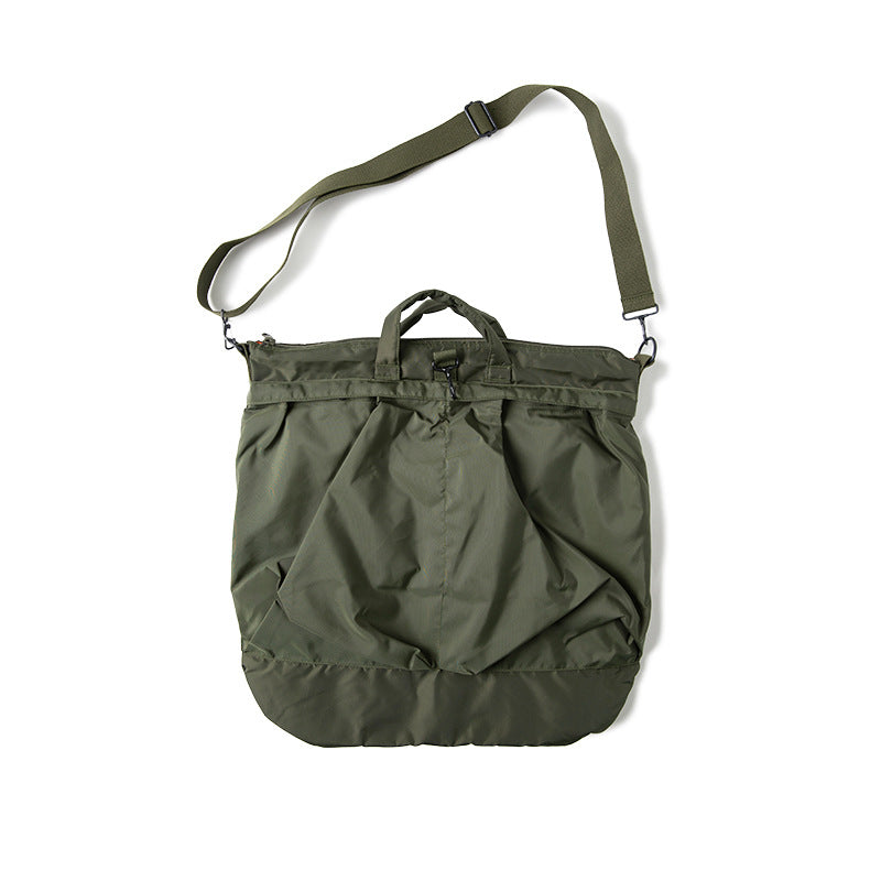 Men's Waiter Pilot Nylon Helmet Waterproof Men's Messenger Bag