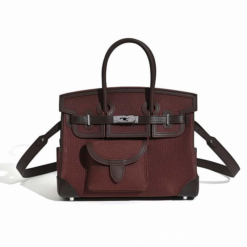 Canvas Top Layer Cowhide Advanced Fashion Bags