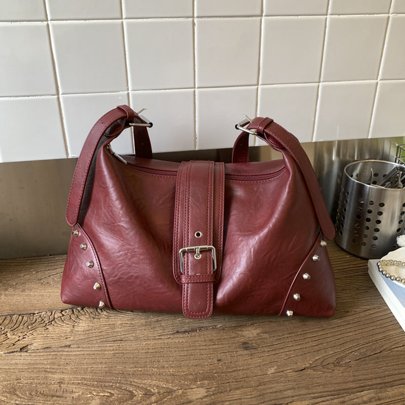 Women's Large Capacity Retro Dumpling Fashion One Underarm Niche Bags