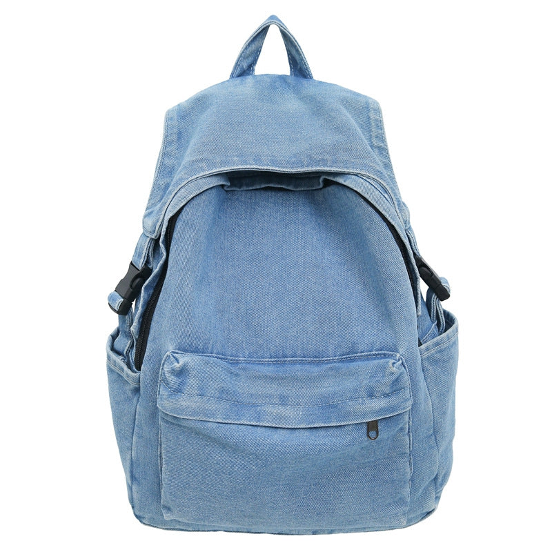Women's Idle Style Draping Retro Denim Large Capacity Mori Bags