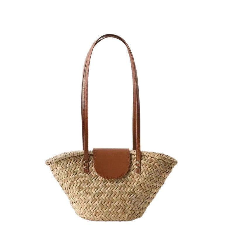 Women's Water Plants Woven Holiday French Style Women's Handbag