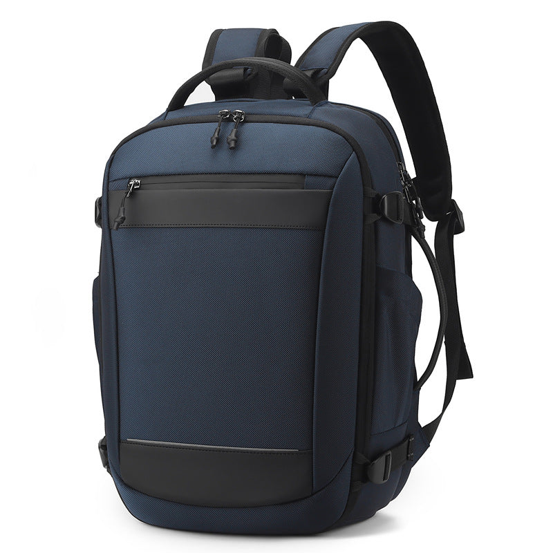 Classic Graceful Men's Oxford Multifunctional Rechargeable Business Backpack