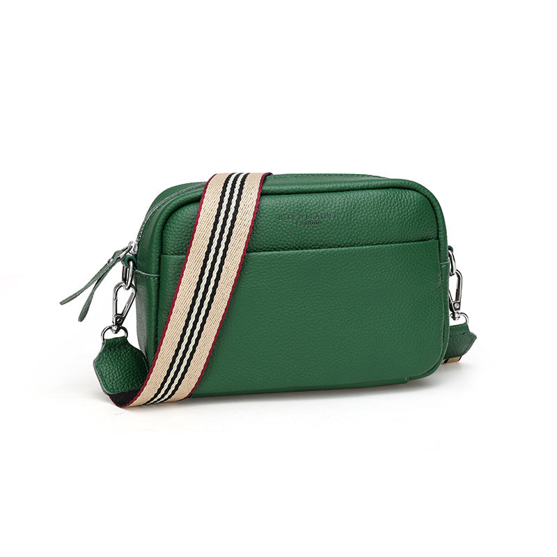 Women's Genuine Leather First Layer Cow Wide Strap Bags