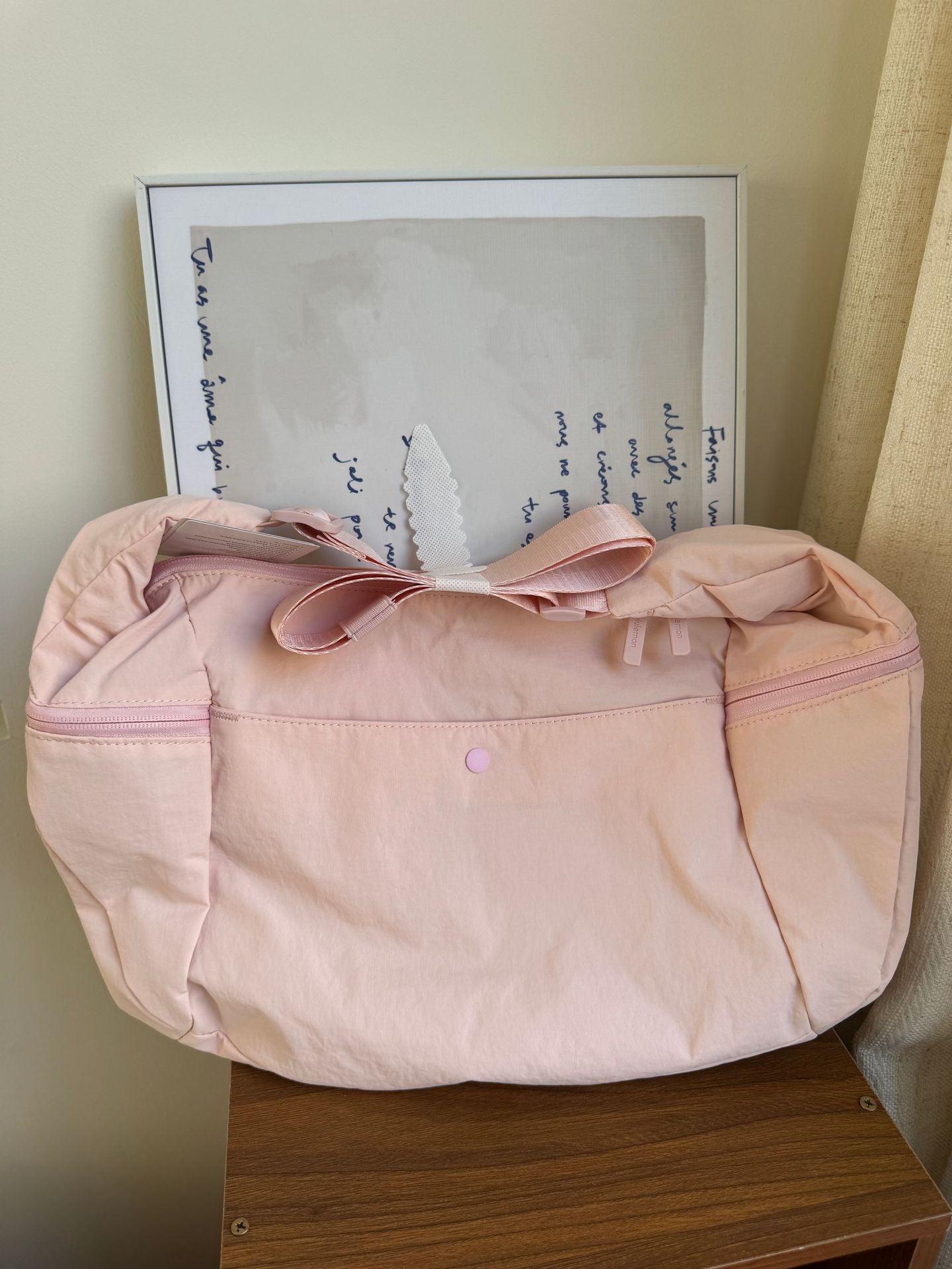 Women's & Men's Large Croissant Dumpling Capacity Versatile Lightweight Tote Bag
